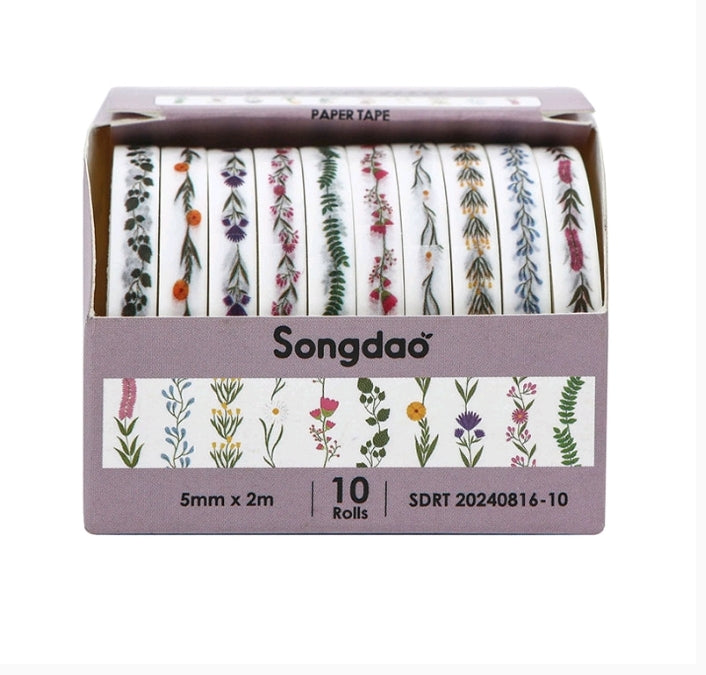 Floral Printed Tape D5