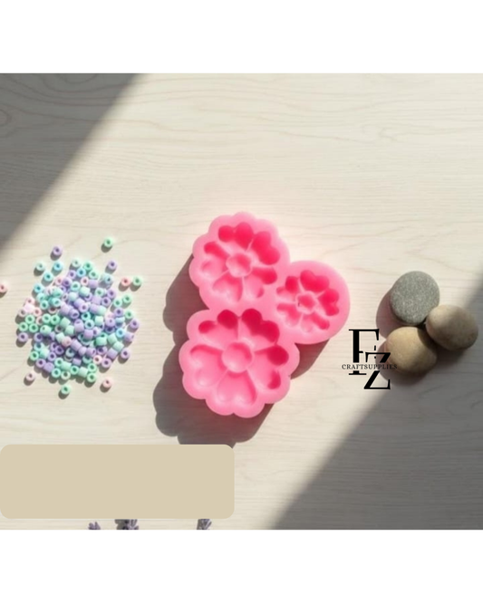 3 Cavity Flower Candle Mould
