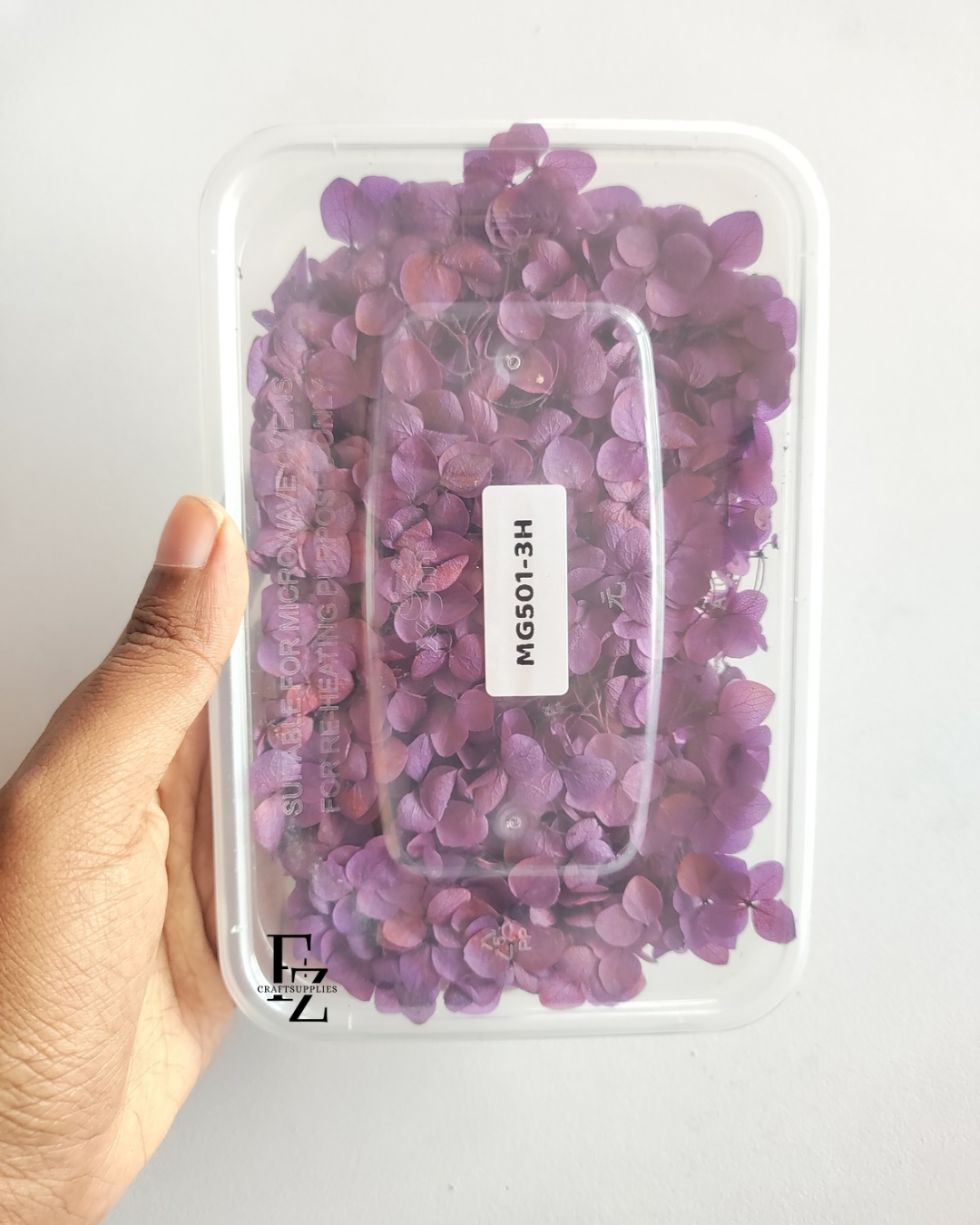 Hydrangea Dry Flower Box D51 - Purple
