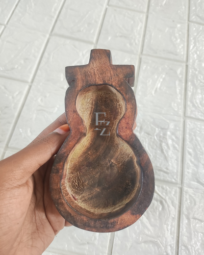 Christmas Cross Wooden Bowl for Candle - Small