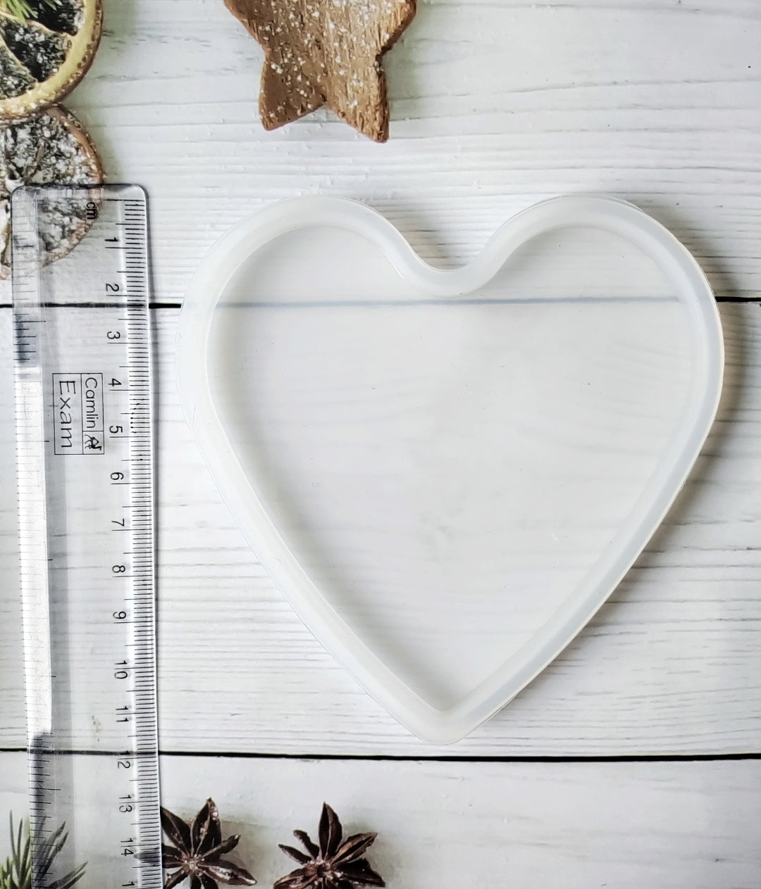 4 Inch Heart Coaster Mould