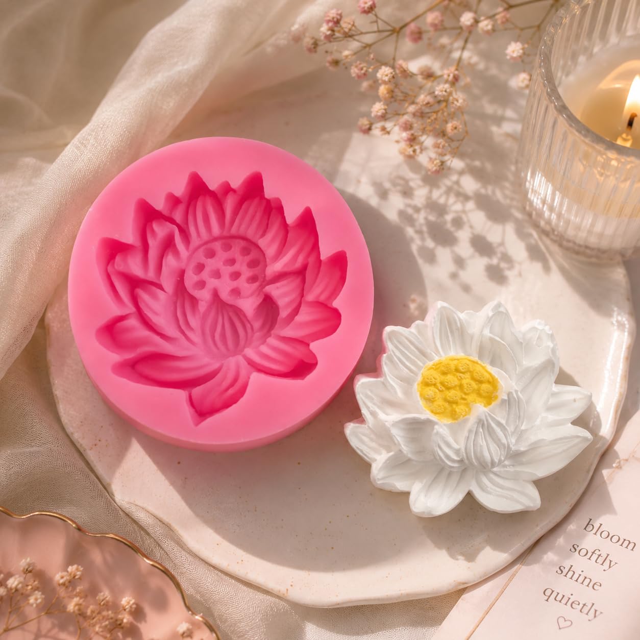 Lotus Flower Candle Mould