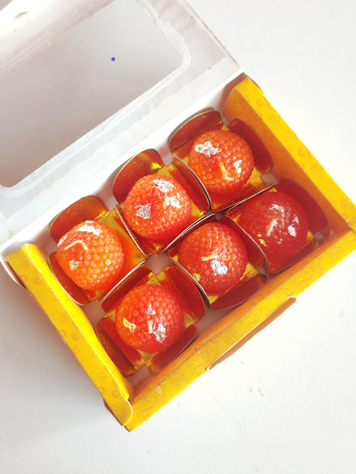 Small Laddu Candles - Set of 6 Pieces