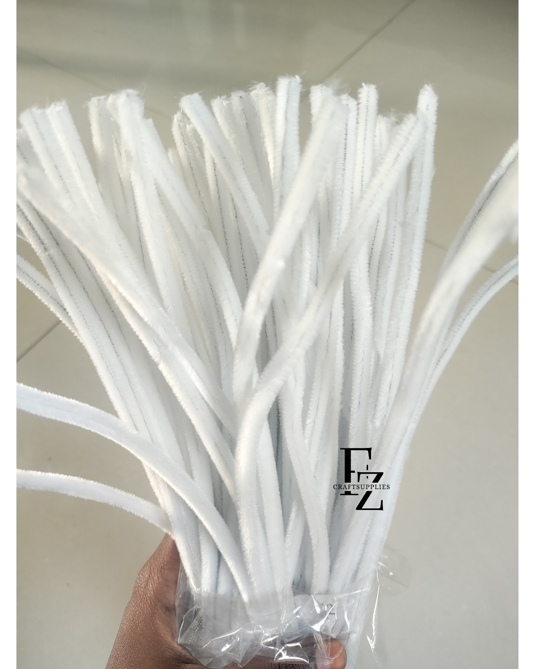 White Pipe cleaner - 100 pcs
