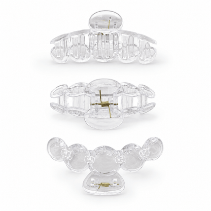 Transparent Scallop Claw Clip for Decoden & Pipe Cleaners - 1 Piece