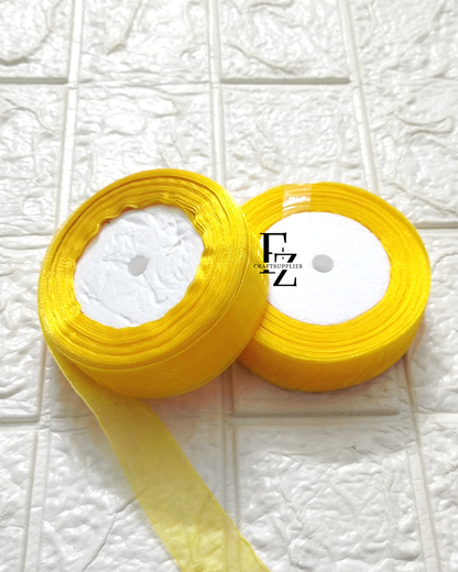 Organza Ribbon - Golden Yellow