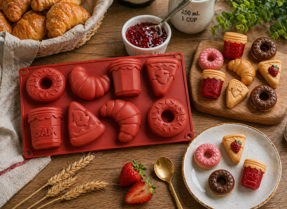 Mini Bakery Bites Toy Concrete Mould - Heavy quality