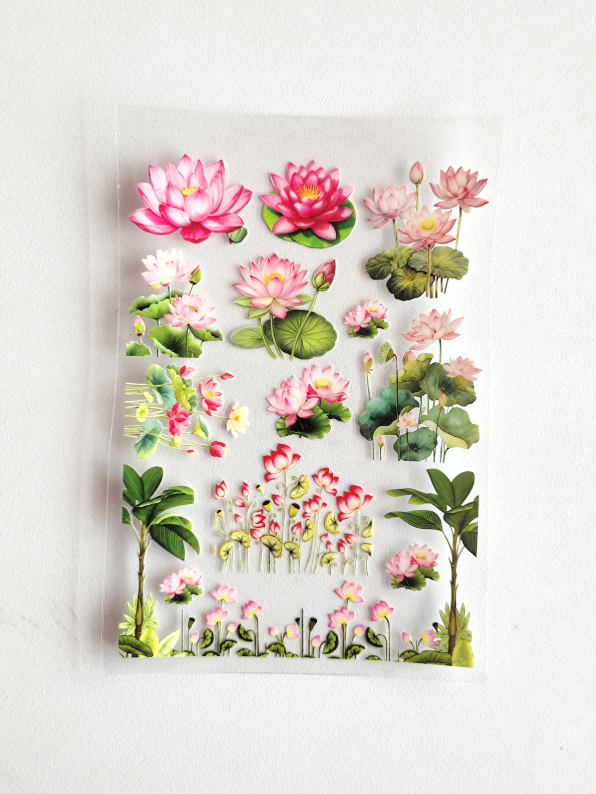 Mix Lotus UV DTF Stickers - D78