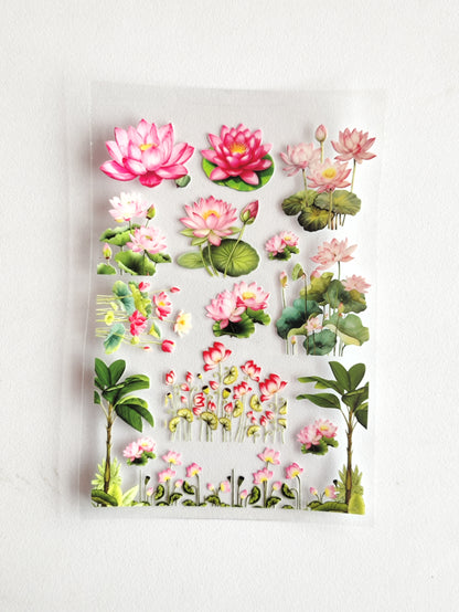 Mix Lotus UV DTF Stickers - D78