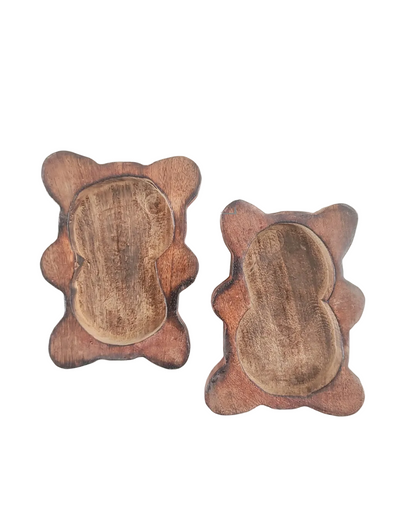 Teddy Wooden Bowl for Candle
