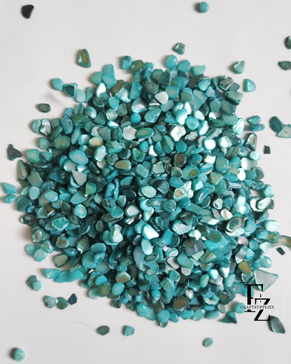 Aqua Blue Shell Granules