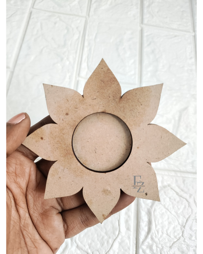 8 Size Flower Mdf Tea Light Holder