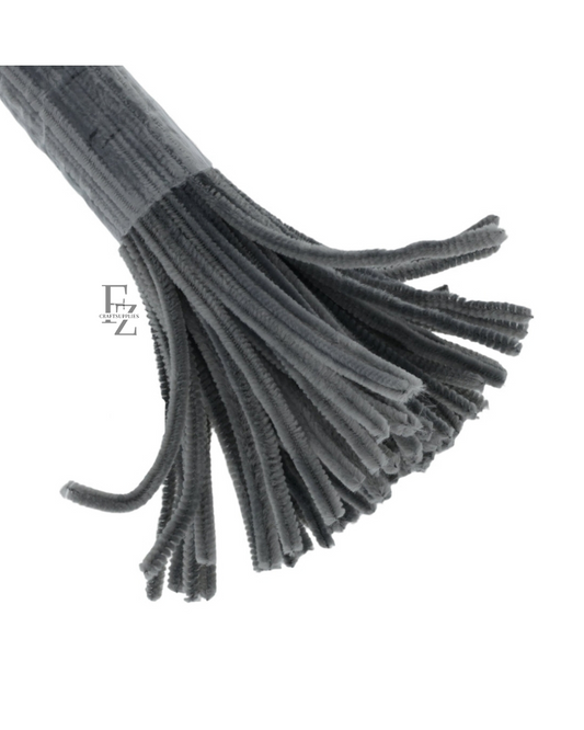 Pipe Cleaner Dark Grey - 1 Pack (100 pcs)