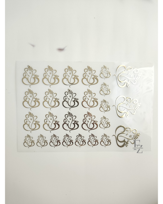 Ganeshji Gold Embossed Insert Sheet A5 - D5