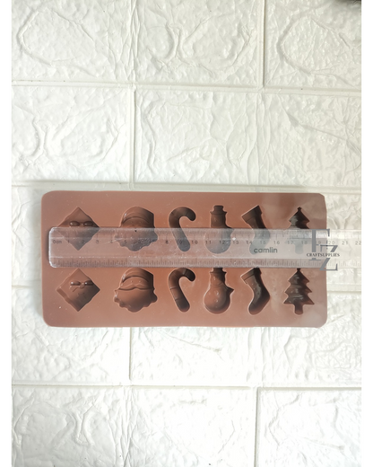 12 Cavity Christmas Candle Mould