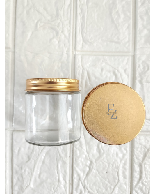 Candle Tin Jar with Gold Cap - 120ML