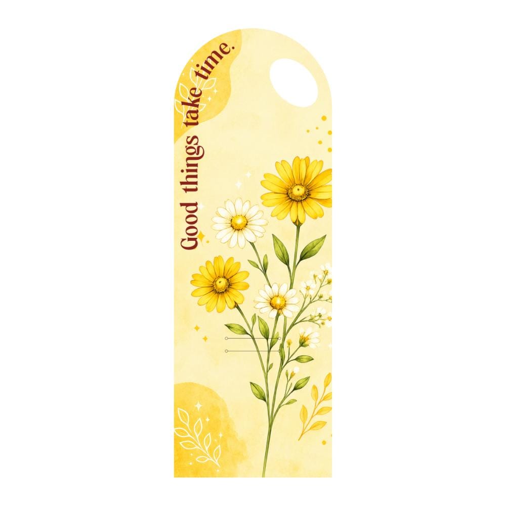 Yellow Daisy Floral Bouquet Flower Card - 5 pieces pack