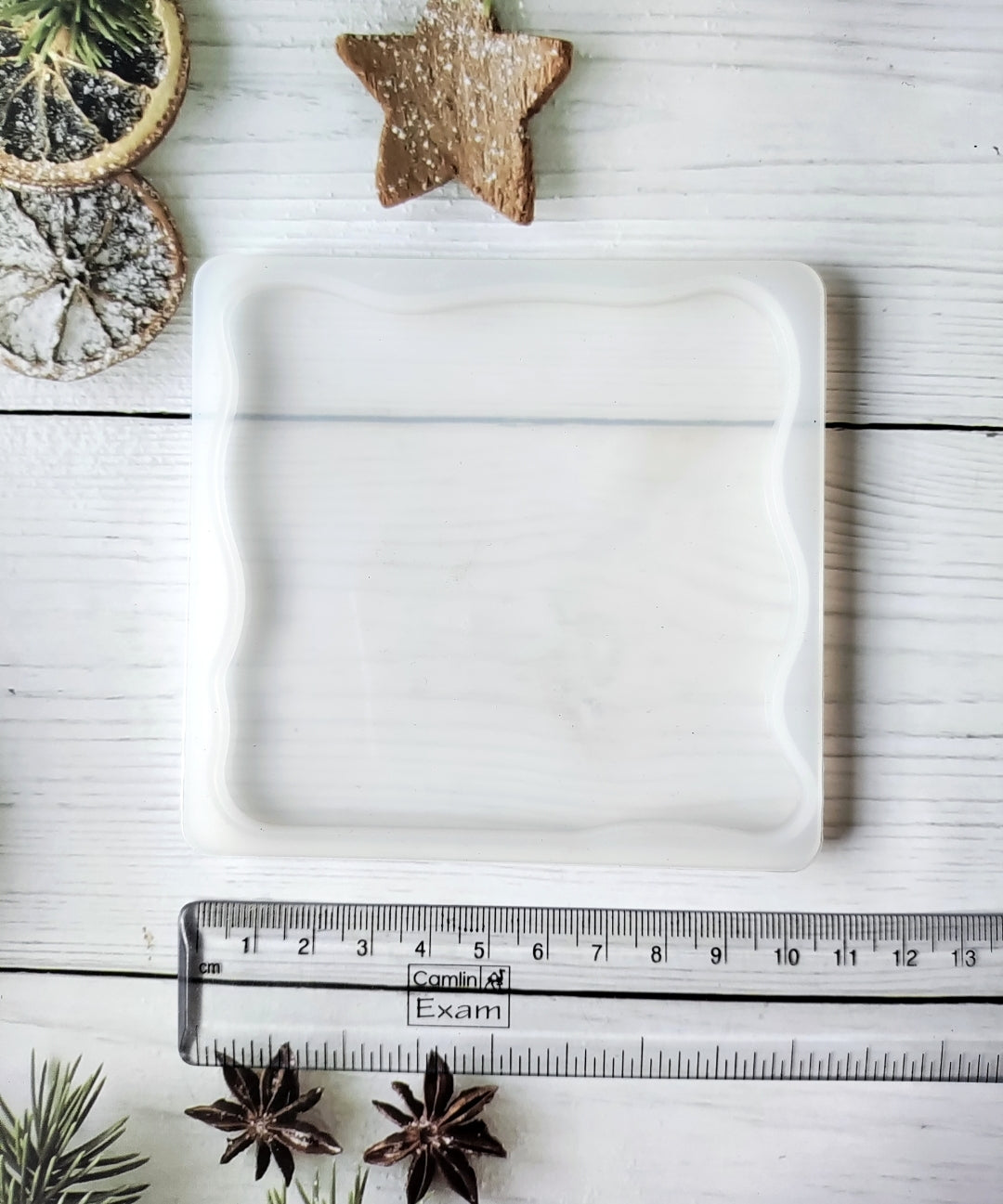 Zig zag Square Coaster Mould