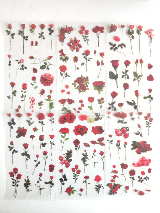 Romantic Rose Sticker - 1 Pack (6 sheets)