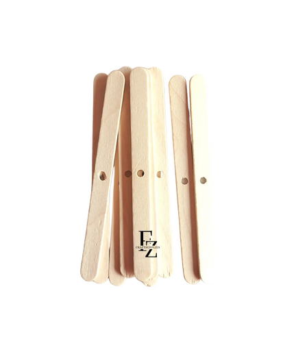 Wooden Candle Wick Holder - 10 Pieces