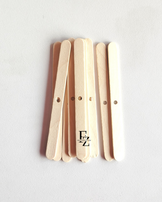 Wooden Candle Wick Holder - 10 Pieces
