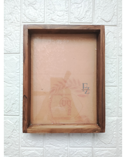Varmala Preservation Floating Frame Teakwood - 9*12 Inches
