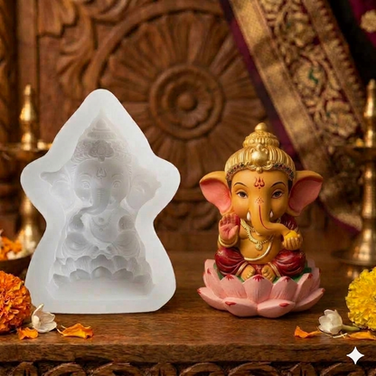 Ganesh with Lotus Mould
