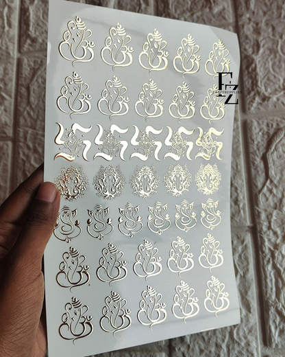 Mix God Embossed sticker sheets A5 - D95