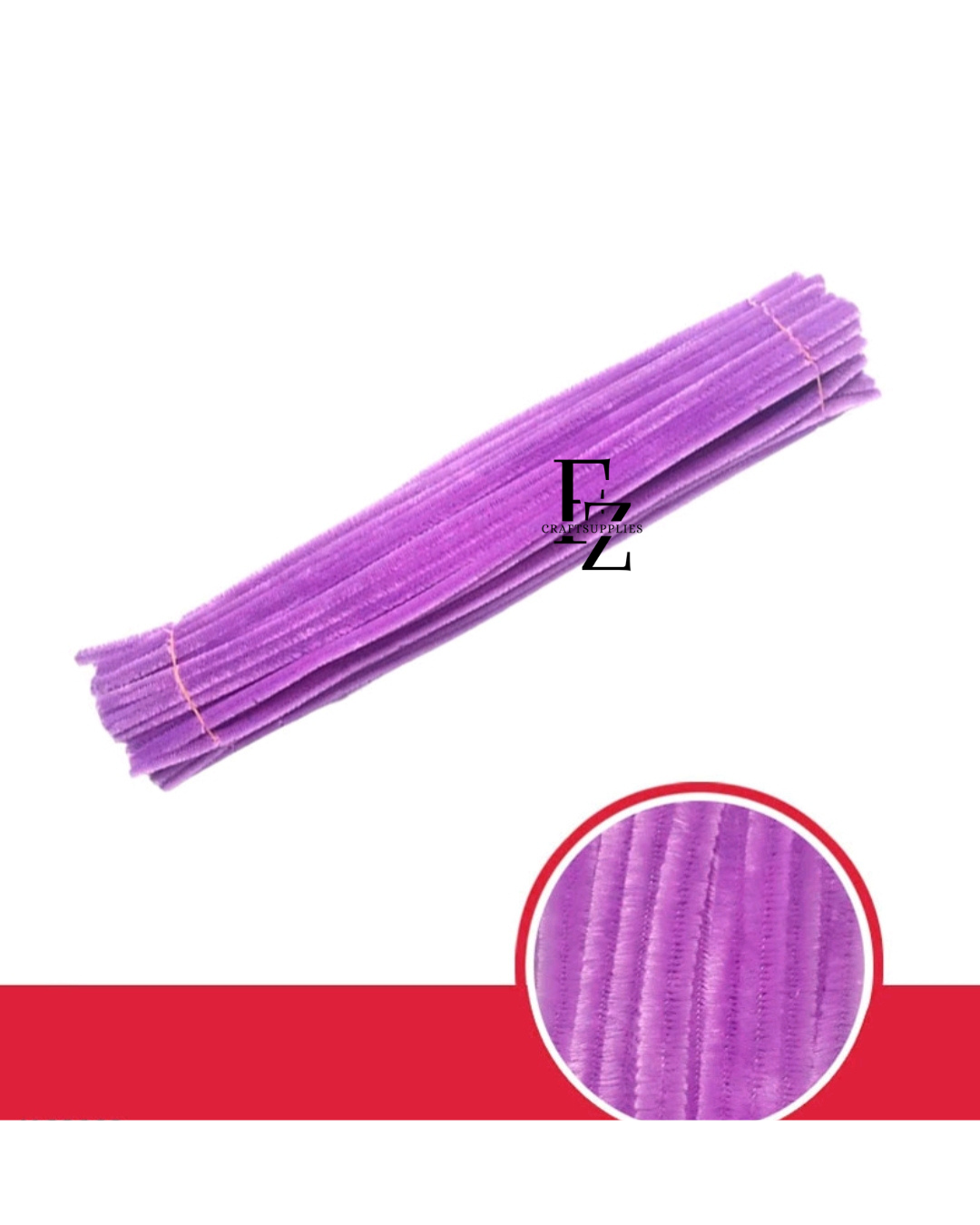 Pipe cleaners Purple - 100 pcs