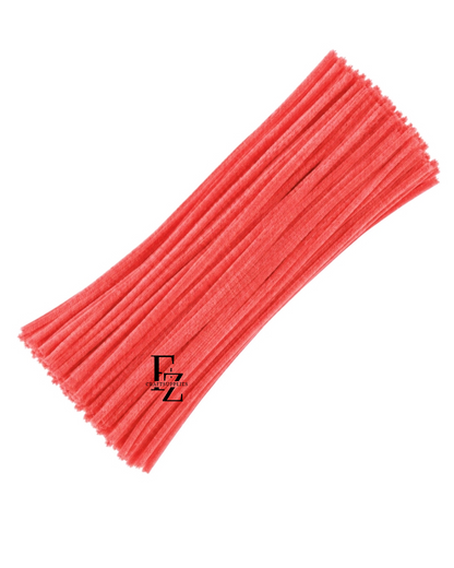 Pipe Cleaner 8MM - Reddish Orange