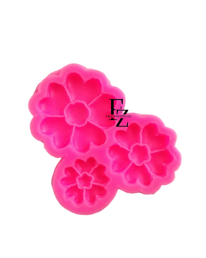 3 Cavity Flower Candle Mould