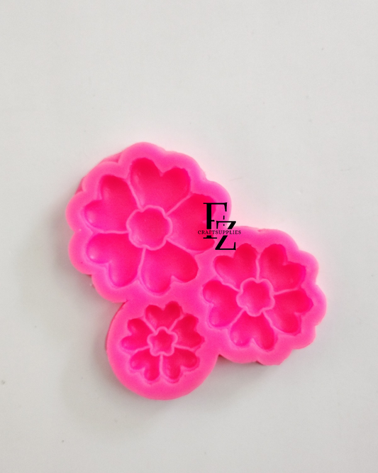 3 Cavity Flower Candle Mould