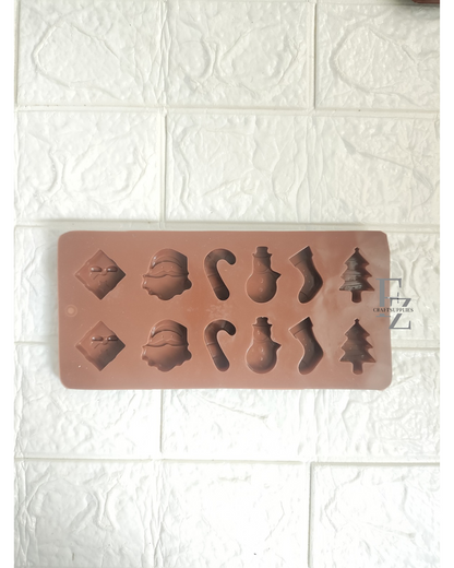 12 Cavity Christmas Candle Mould