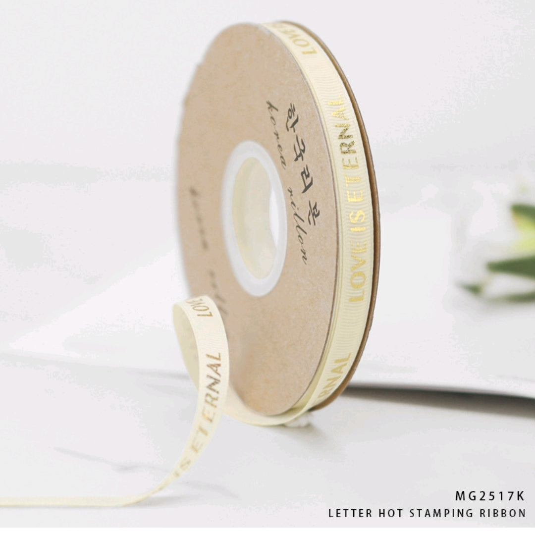 Love is Eternal Ribbon - Cream