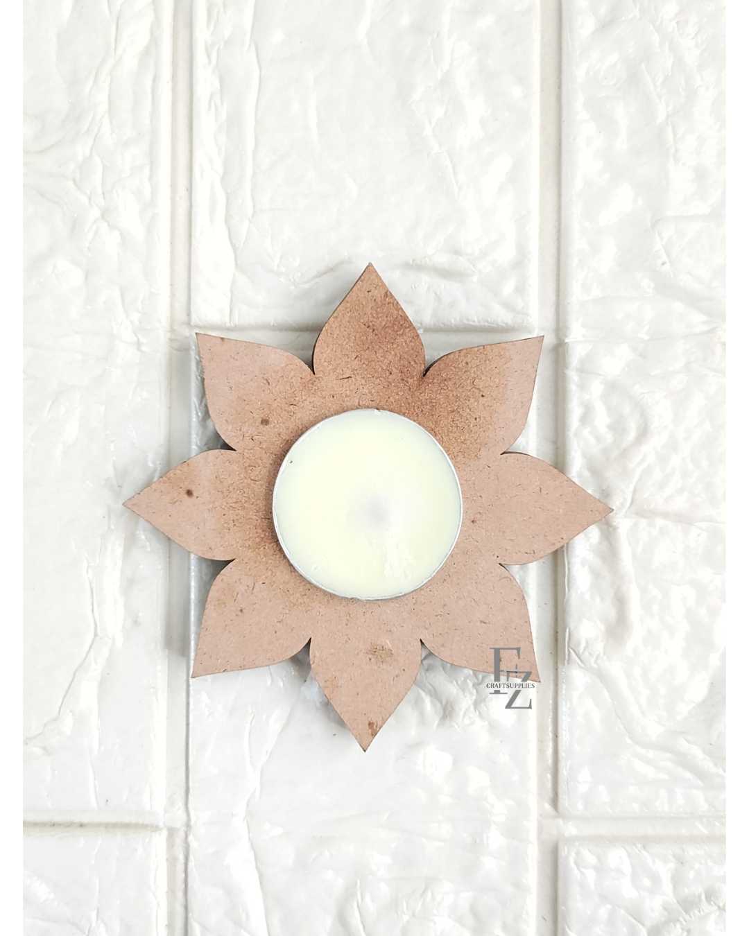 8 Size Flower Mdf Tea Light Holder