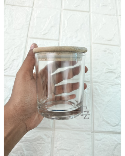 200 ML glass jar with Mango Wooden Lid