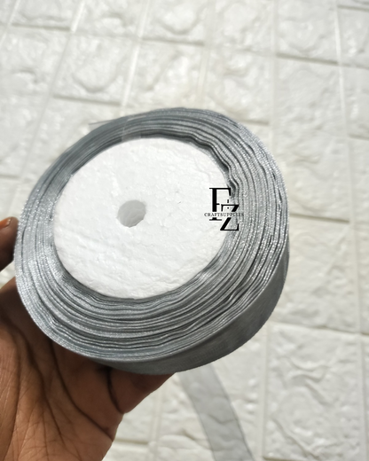Organza Ribbon - Silver
