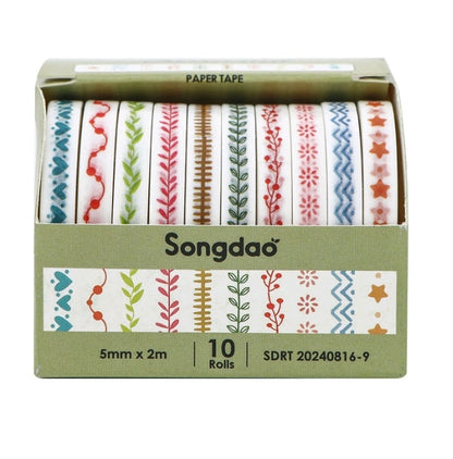 Floral Printed Tape D1