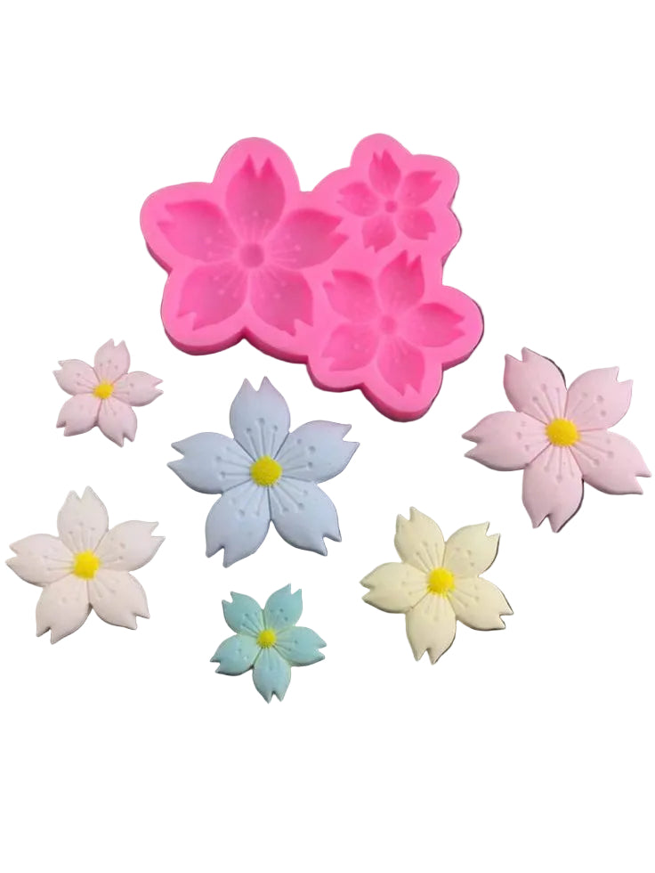 3 Cavity Flower Candle Mould