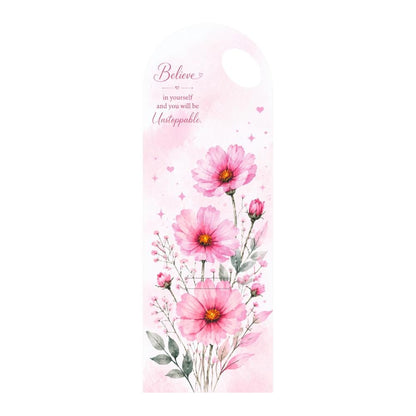 Pink Floral Bouquet Flower Card - 5 pieces pack