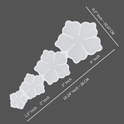 4 in 1 3D Flower Mould