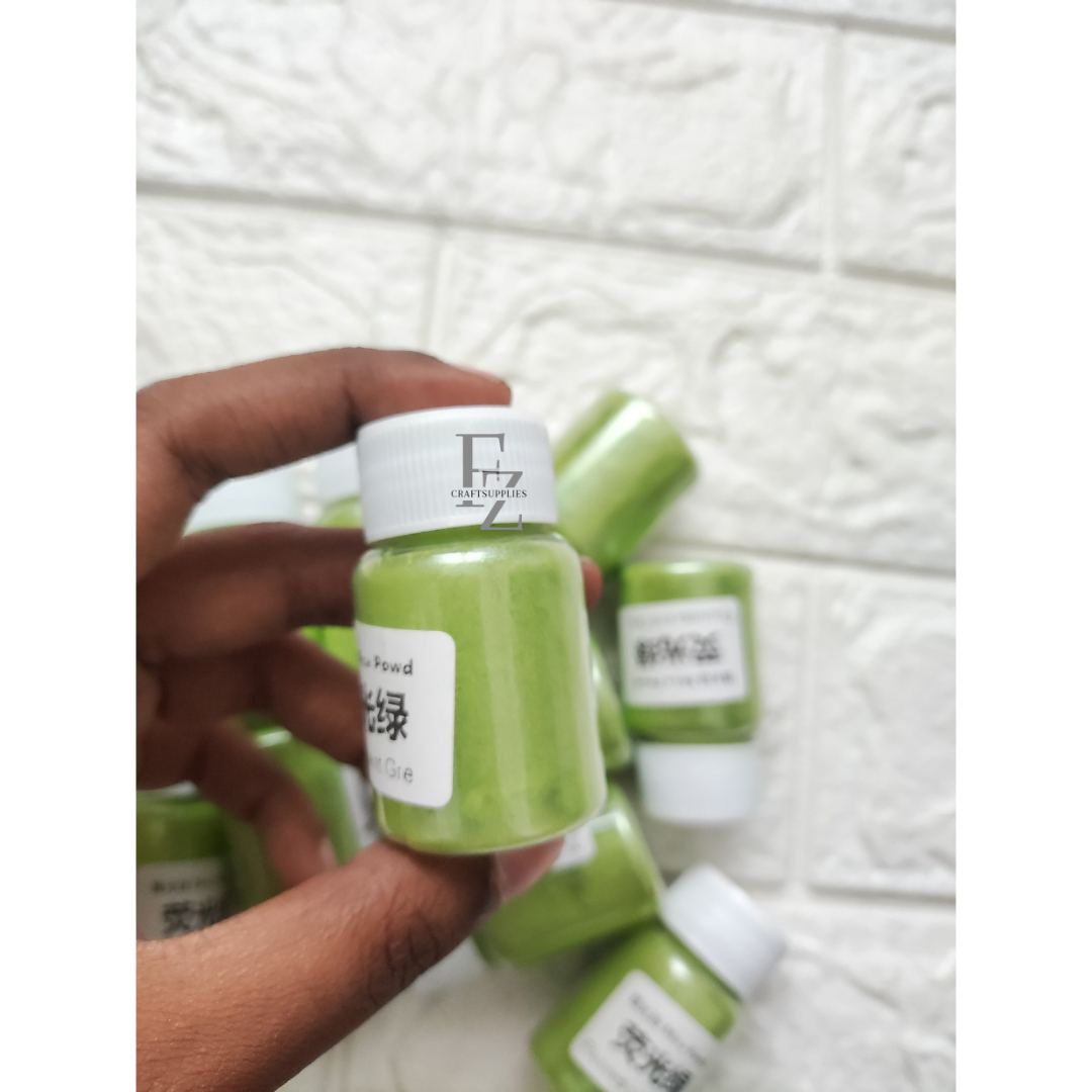 Mica Powder 10g - Fluorescent Green
