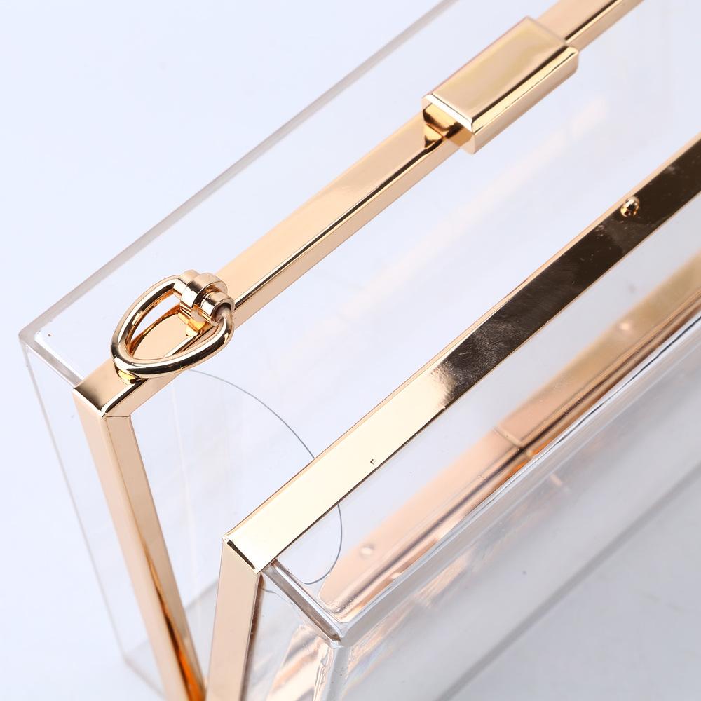 Transparent Clutch With Chain