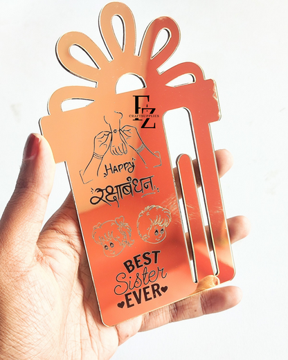 Rakshabandhan Gold Acrylic Mdf Envelope
