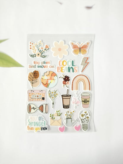 Mix Words UV DTF Sticker - D8