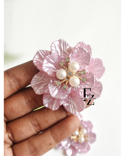 Acrylic Petal Flowers Lavender - 1 Piece