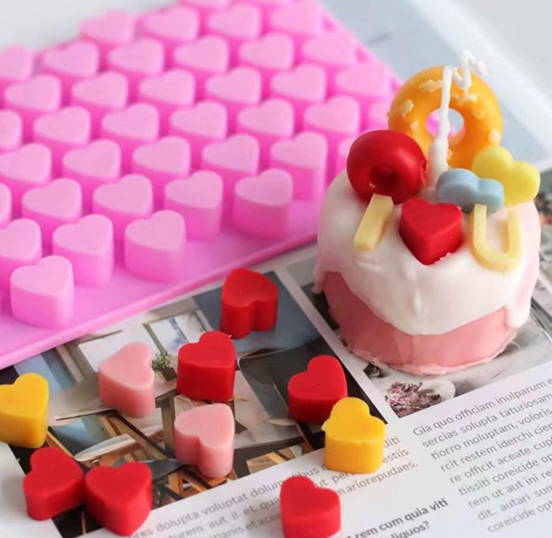 55 Cavity Small Heart Candle Mould