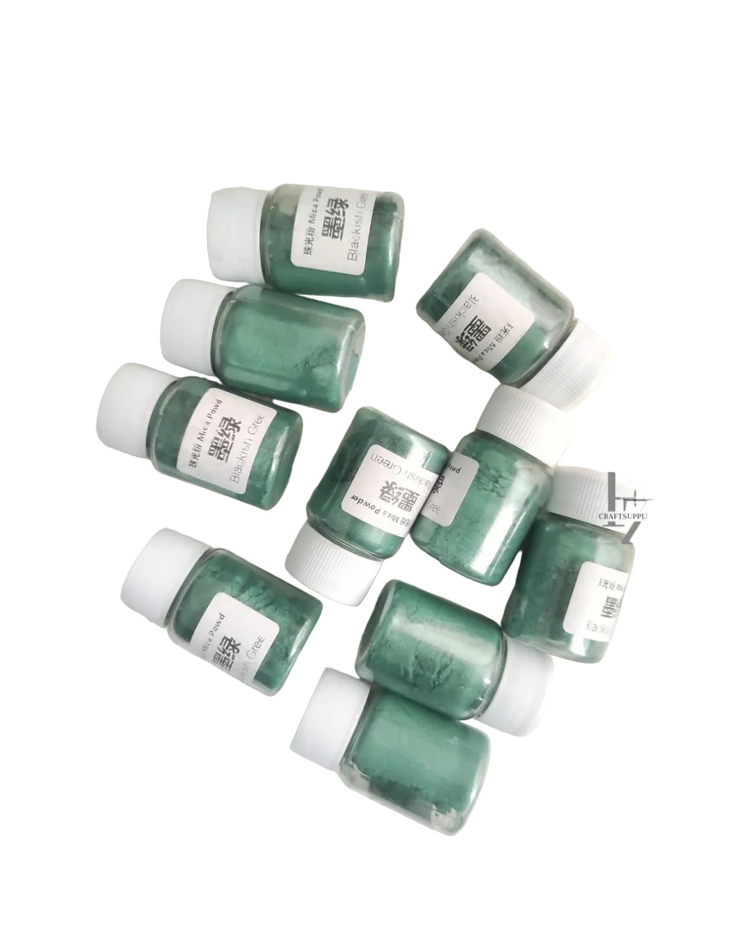 Pearl Mica Powder 10g - Blackish Green