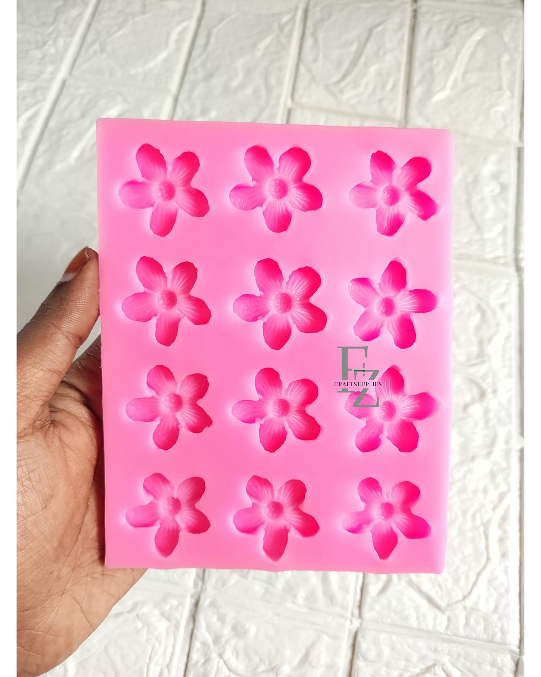 12 Cavity Flower Candle Mould