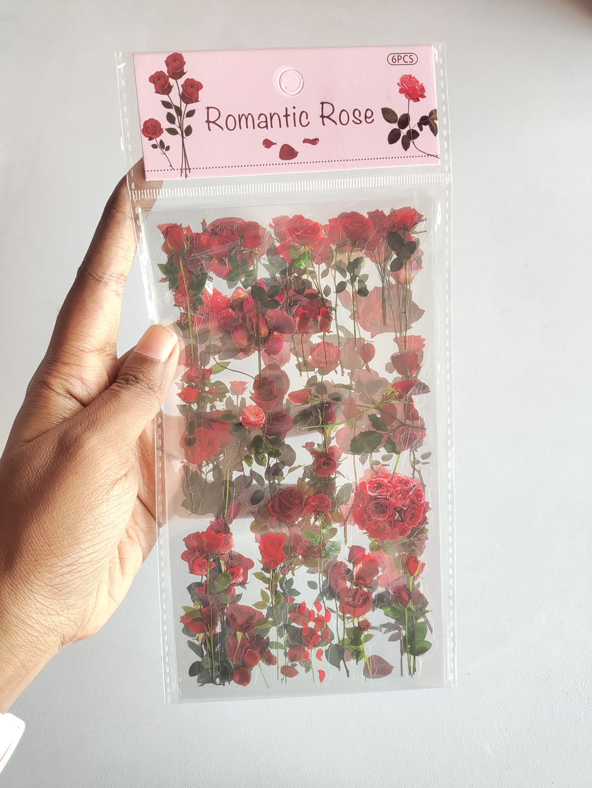 Romantic Rose Sticker - 1 Pack (6 sheets)